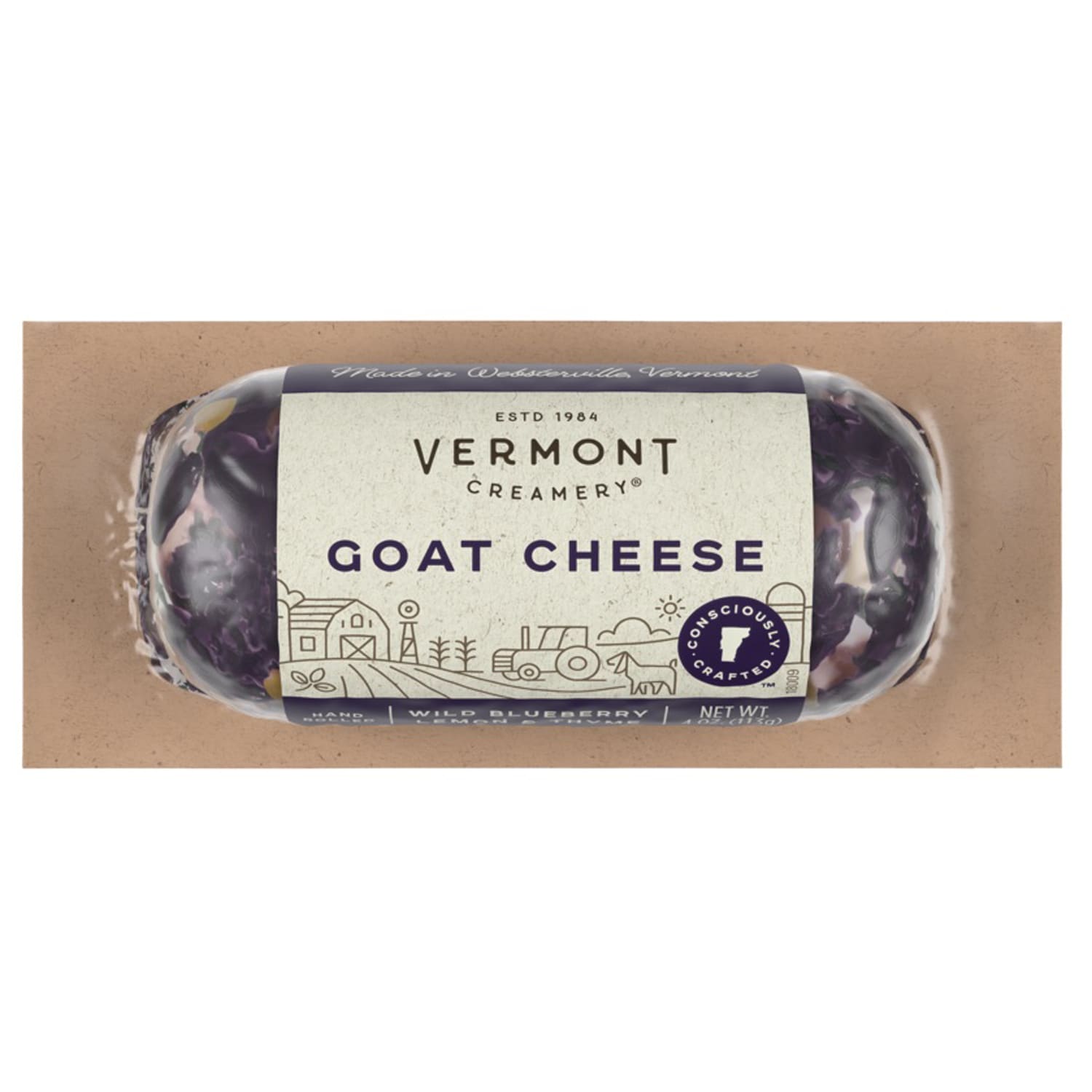 Vermont Creamery Fresh Goat Cheese, Blueberry, Lemon & Thyme Chévre