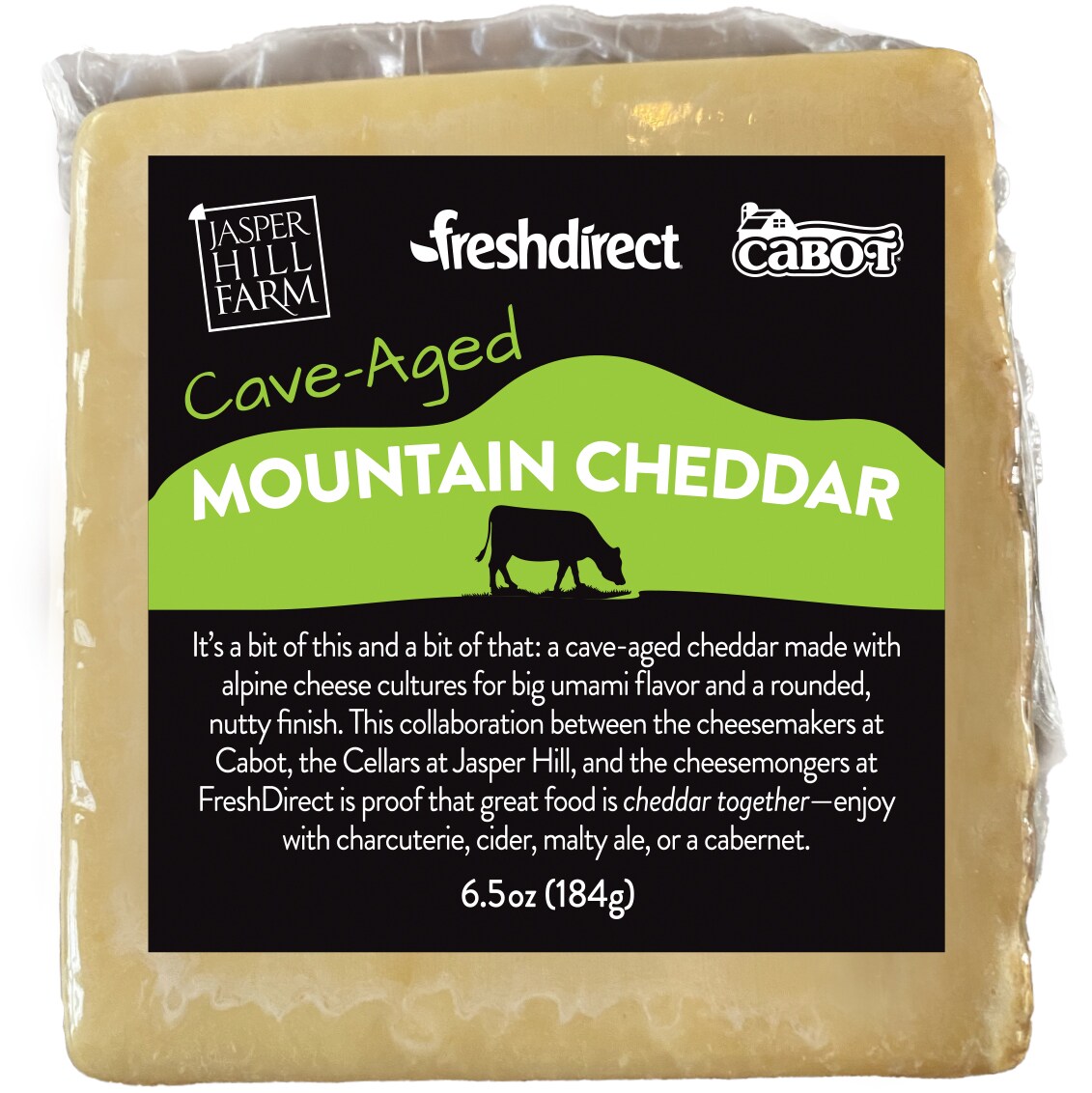 FreshDirect Cheesemonger Collaboration Series: Jasper Hill & Cabot Cave-Aged Mountain Cheddar
