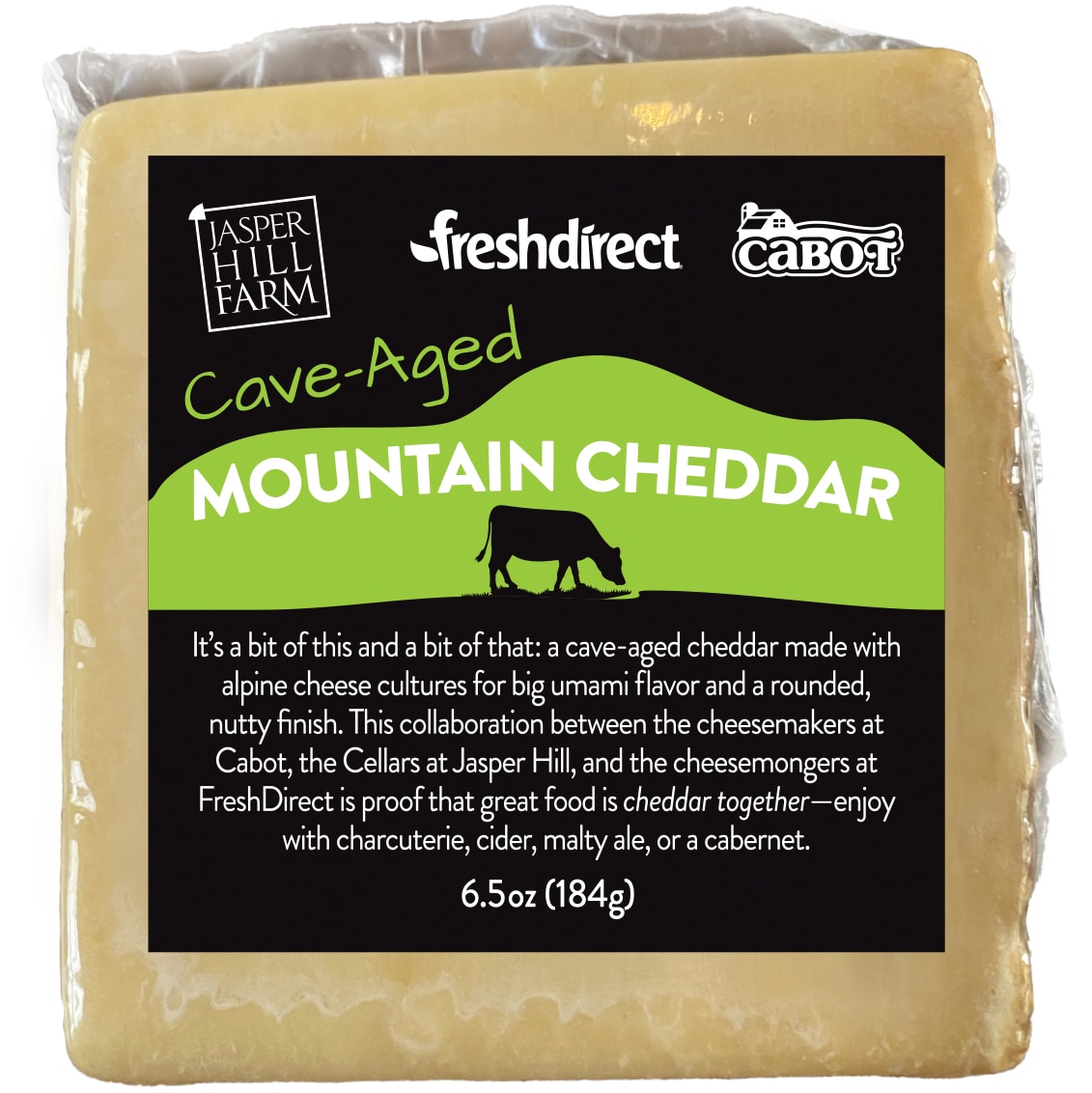 FreshDirect Cheesemonger Collaboration Series: Jasper Hill & Cabot Cave-Aged Mountain Cheddar