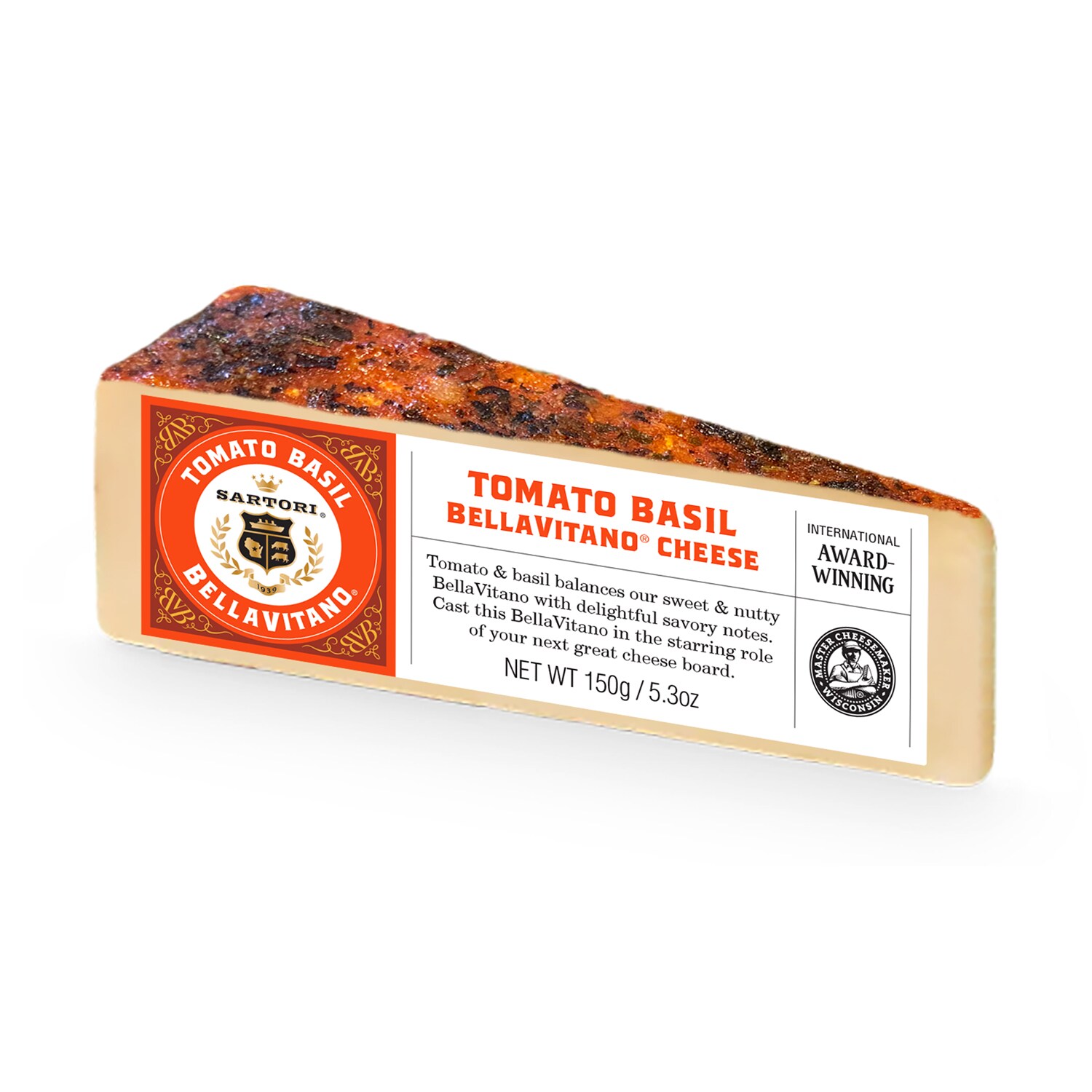 Sartori BellaVitano Cheese, Tomato Basil