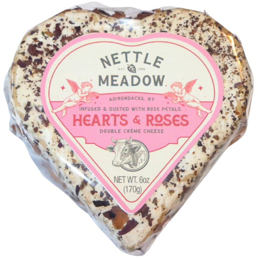 Nettle Meadow Hearts & Roses, Double Cream Cheese