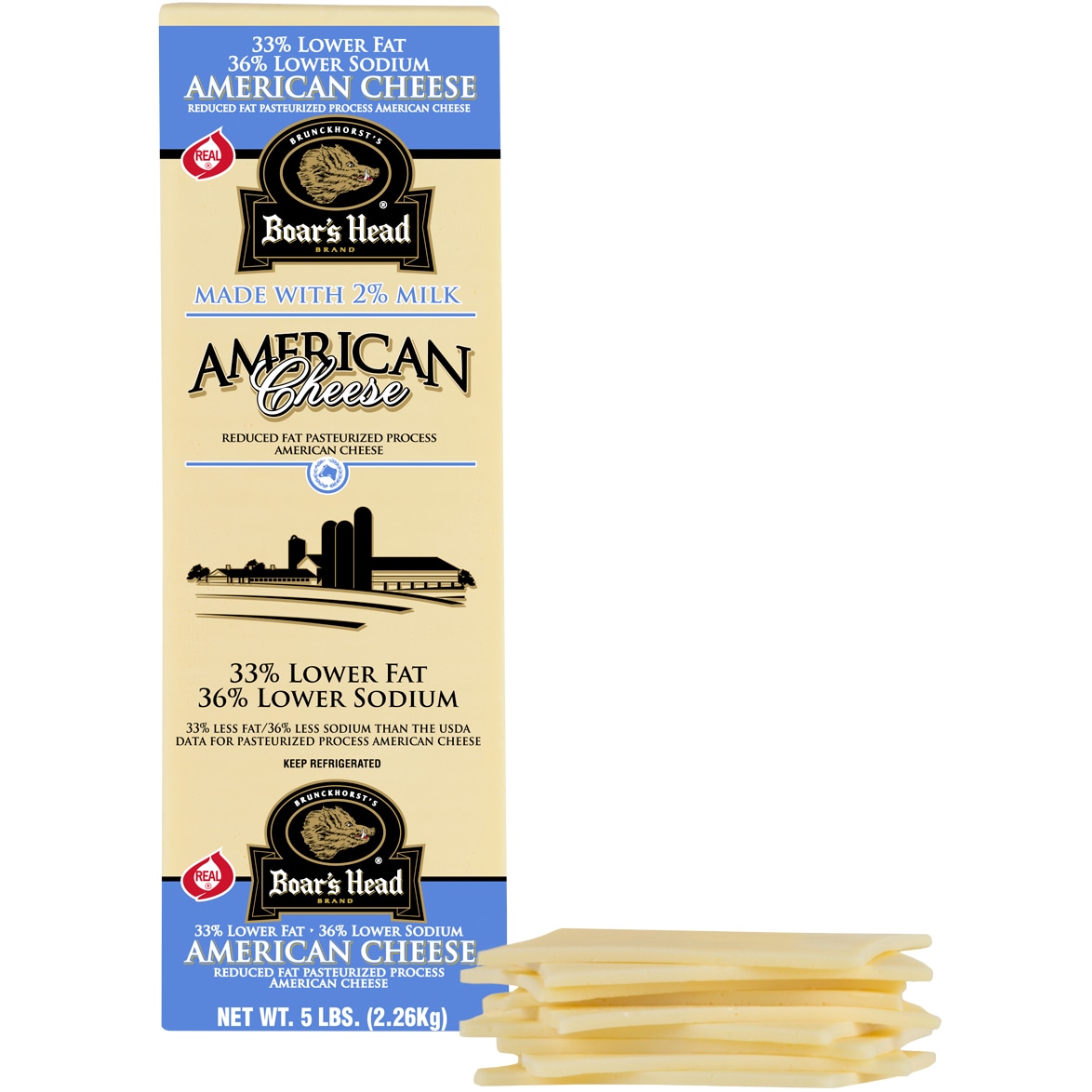Boar's Head Lower Fat and Sodium White American Cheese