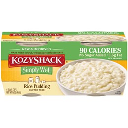 Kozy Shack Rice Pudding, No Sugar Added