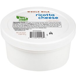 Just FreshDirect Local Whole Milk Ricotta Cheese
