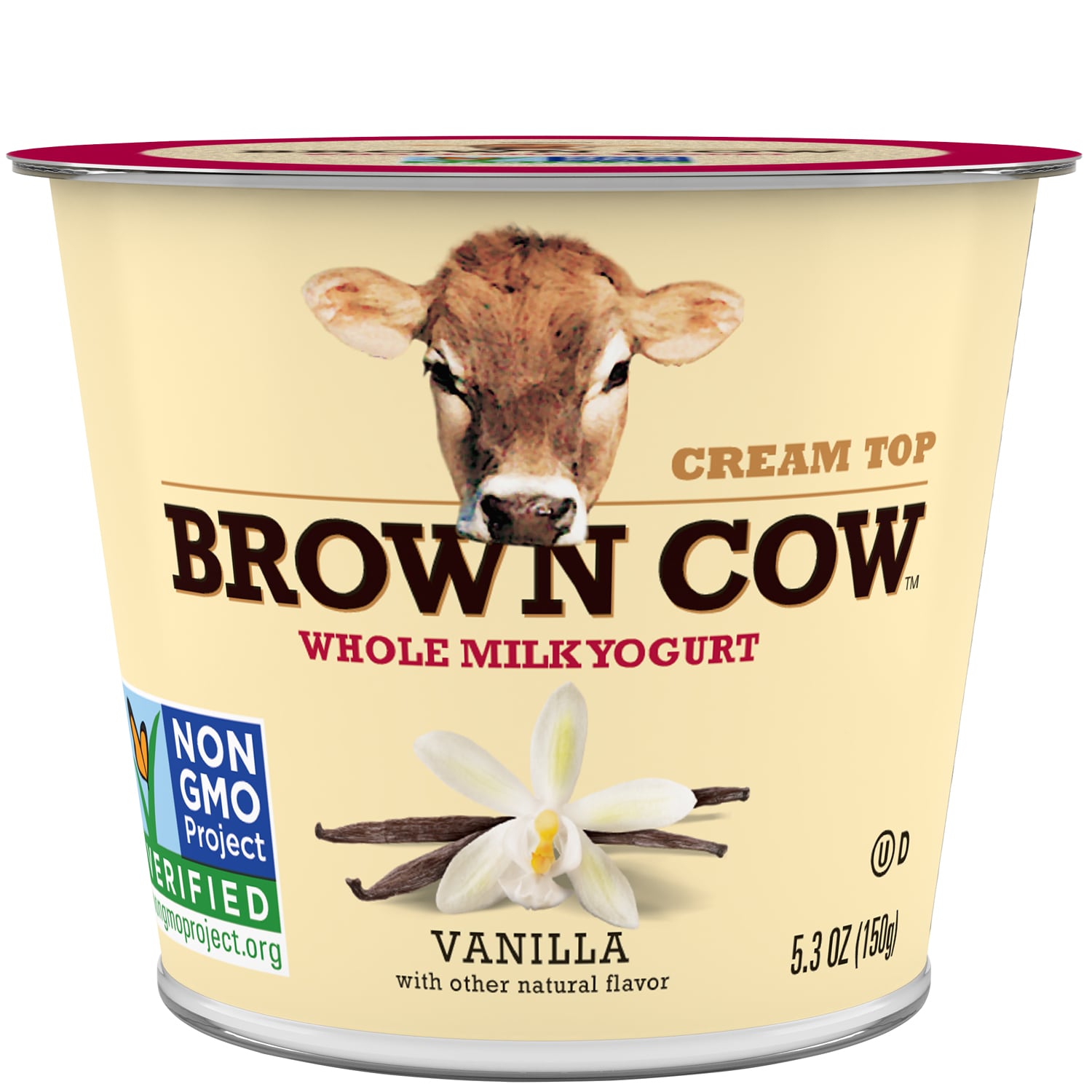 Brown Cow Smooth and Creamy Cream Top Yogurt, Vanilla