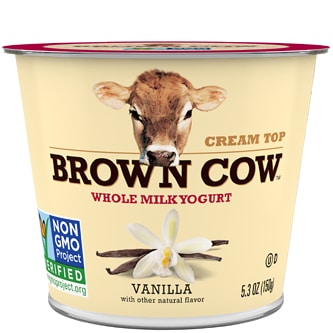 Brown Cow Smooth and Creamy Cream Top Yogurt, Vanilla