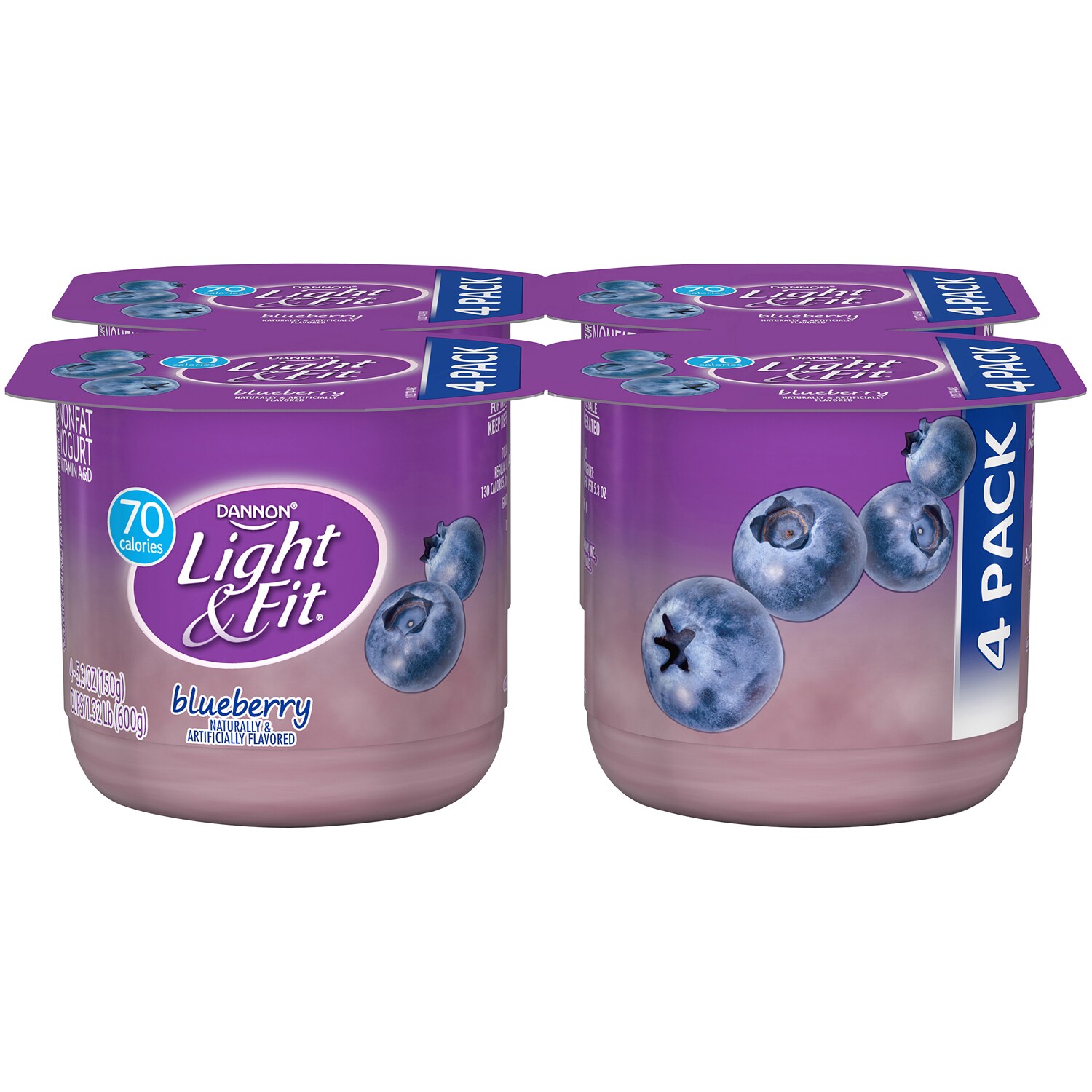 Dannon Light & Fit Nonfat Yogurt, Blueberry