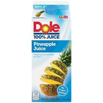 Dole Pineapple Juice, Carton