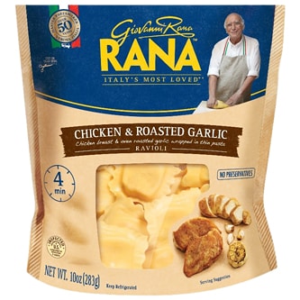 Giovanni Rana All-Natural Ravioli, Chicken & Roasted Garlic
