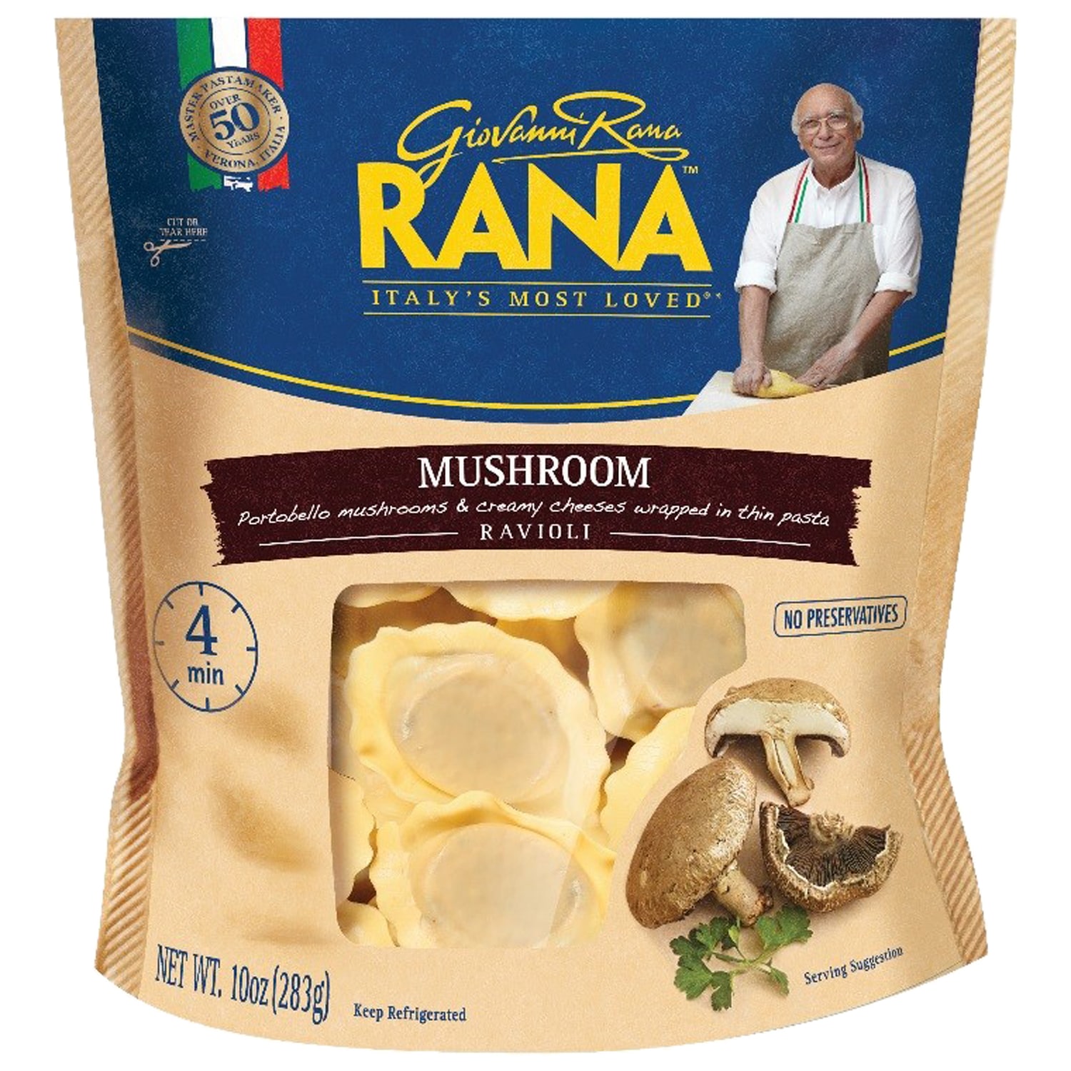 Giovanni Rana All-Natural Ravioli, Mushroom