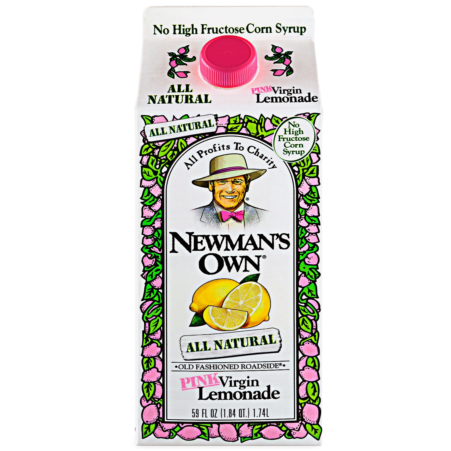 Newman's Own Pink Virgin Lemonade, Carton