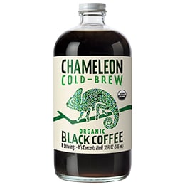 Chameleon Cold-Brew Organic Coffee Concentrate, Black, Glass Bottle