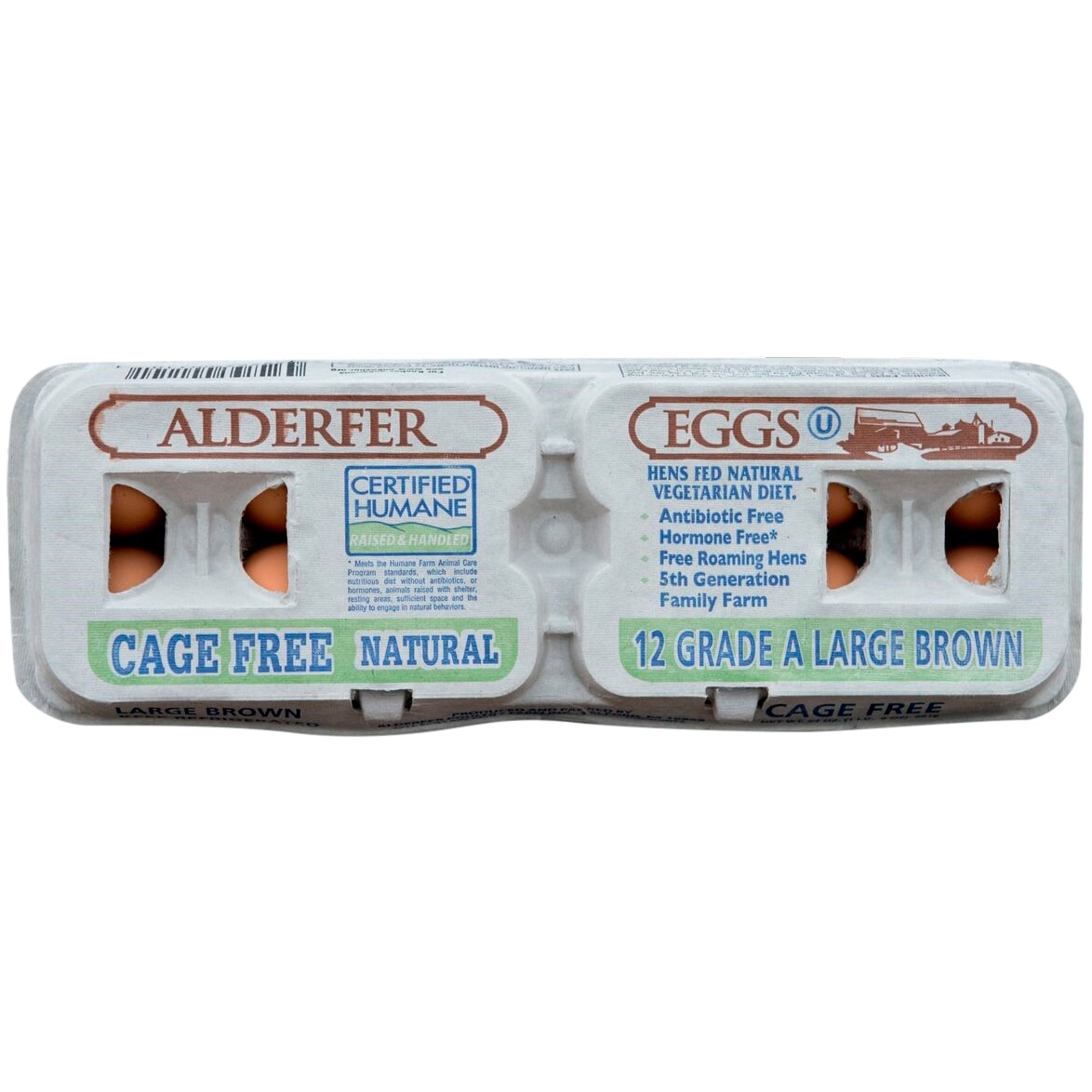 Alderfer Eggs Cage-Free Grade A Large Brown Eggs, Dozen