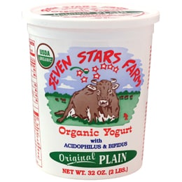 Seven Stars Farm Original Organic Yogurt, Plain