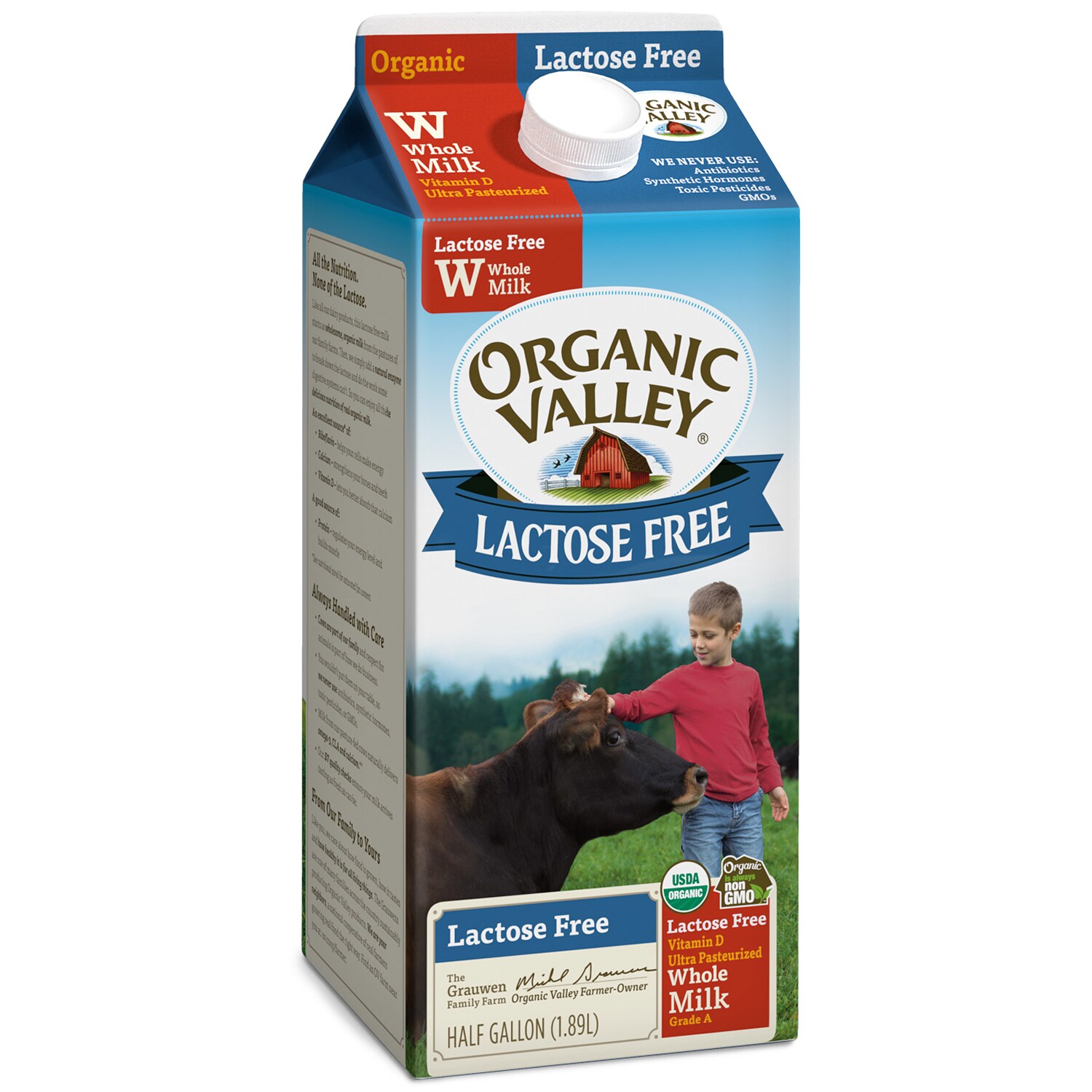 Order Organic Valley Lactose Free Whole Milk, Carton Fast Delivery