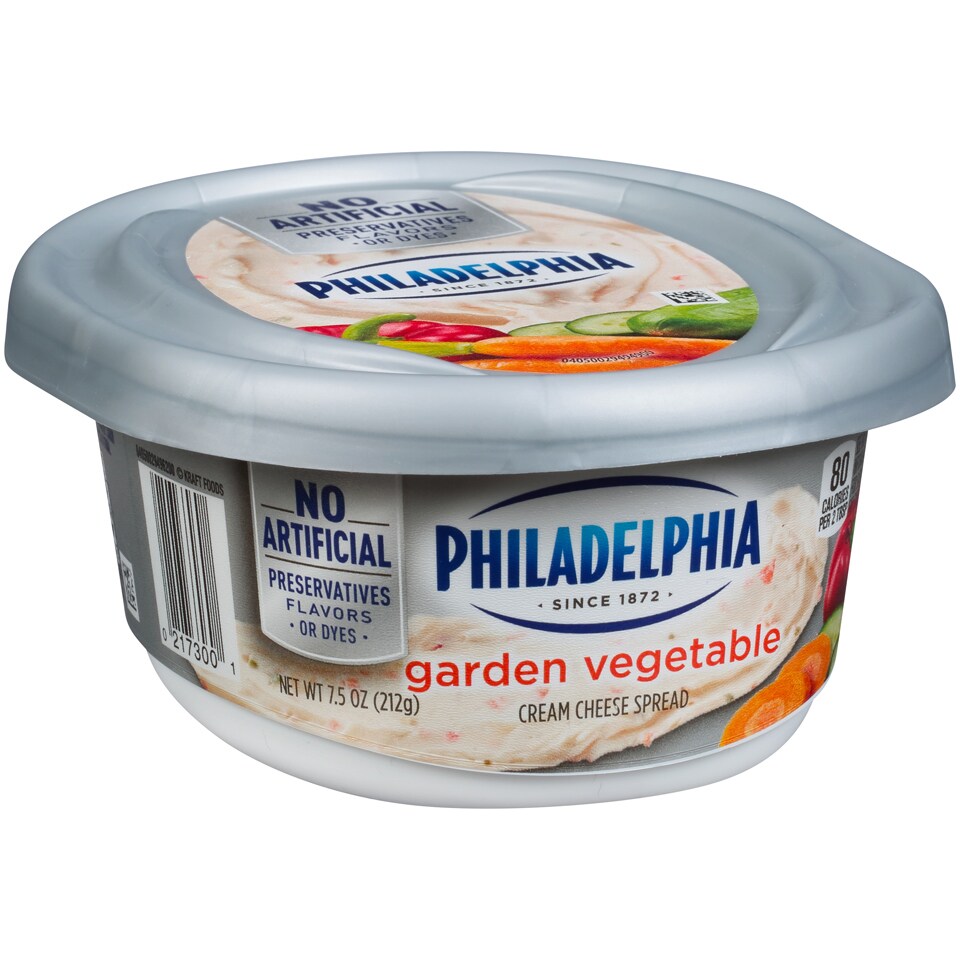 Philadelphia Cream Cheese Spread, Garden Vegetable