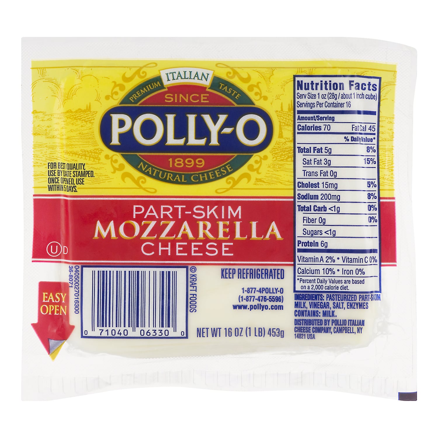 Polly-O Part-Skim Mozzarella Cheese
