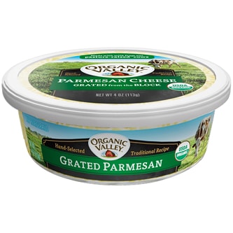 Organic Valley Grated Parmesan Cheese