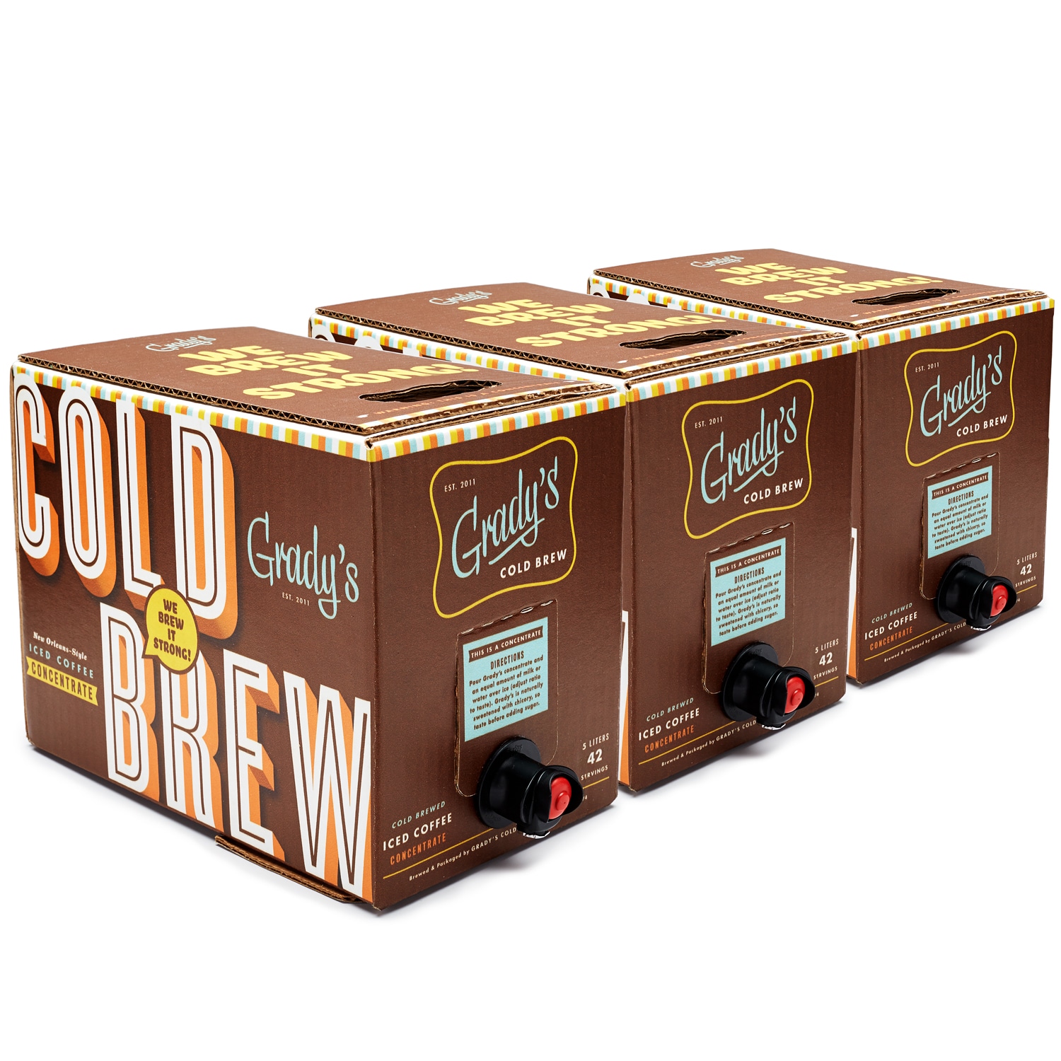Grady's Cold Brew Coffee Concentrate, Cartons