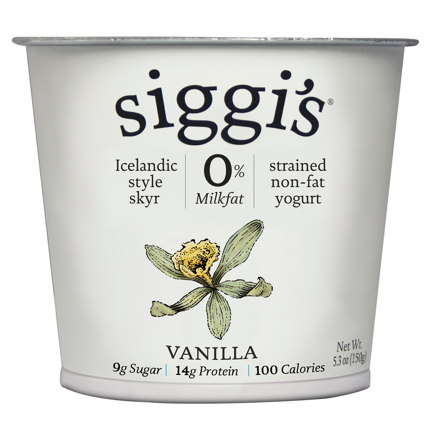 Siggi's Skyr Icelandic-Style Yogurt, Vanilla 5.3oz | FreshDirect