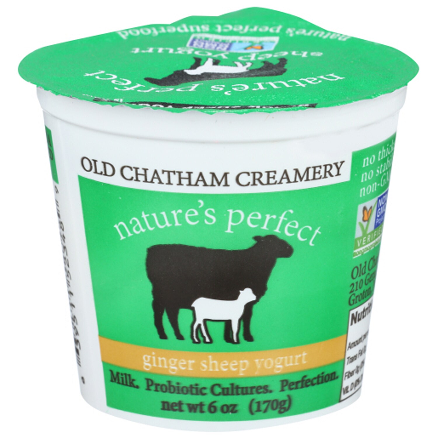 Old Chatham Creamery Sheep Yogurt, Ginger