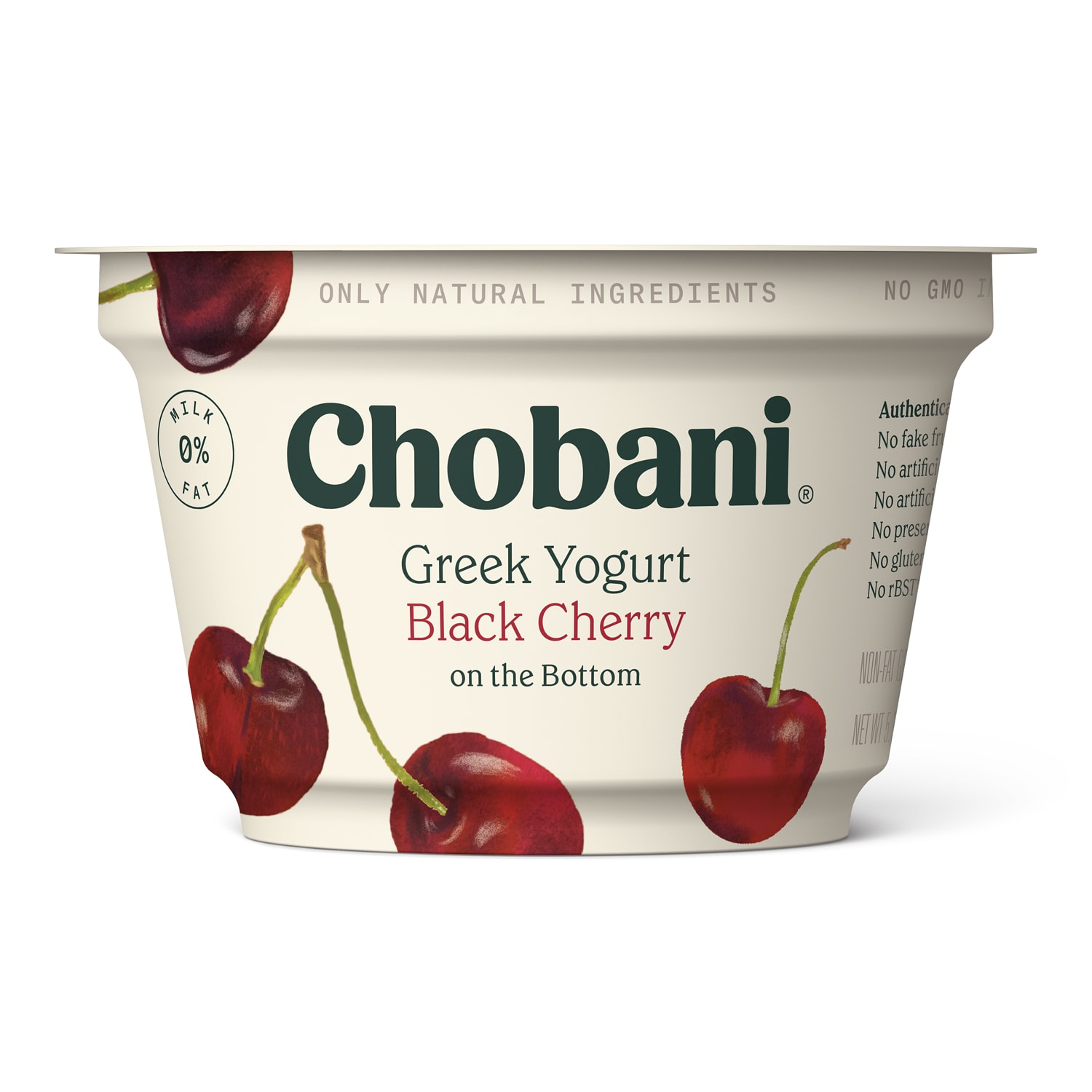Chobani Non-Fat Greek Yogurt, Black Cherry on the Bottom