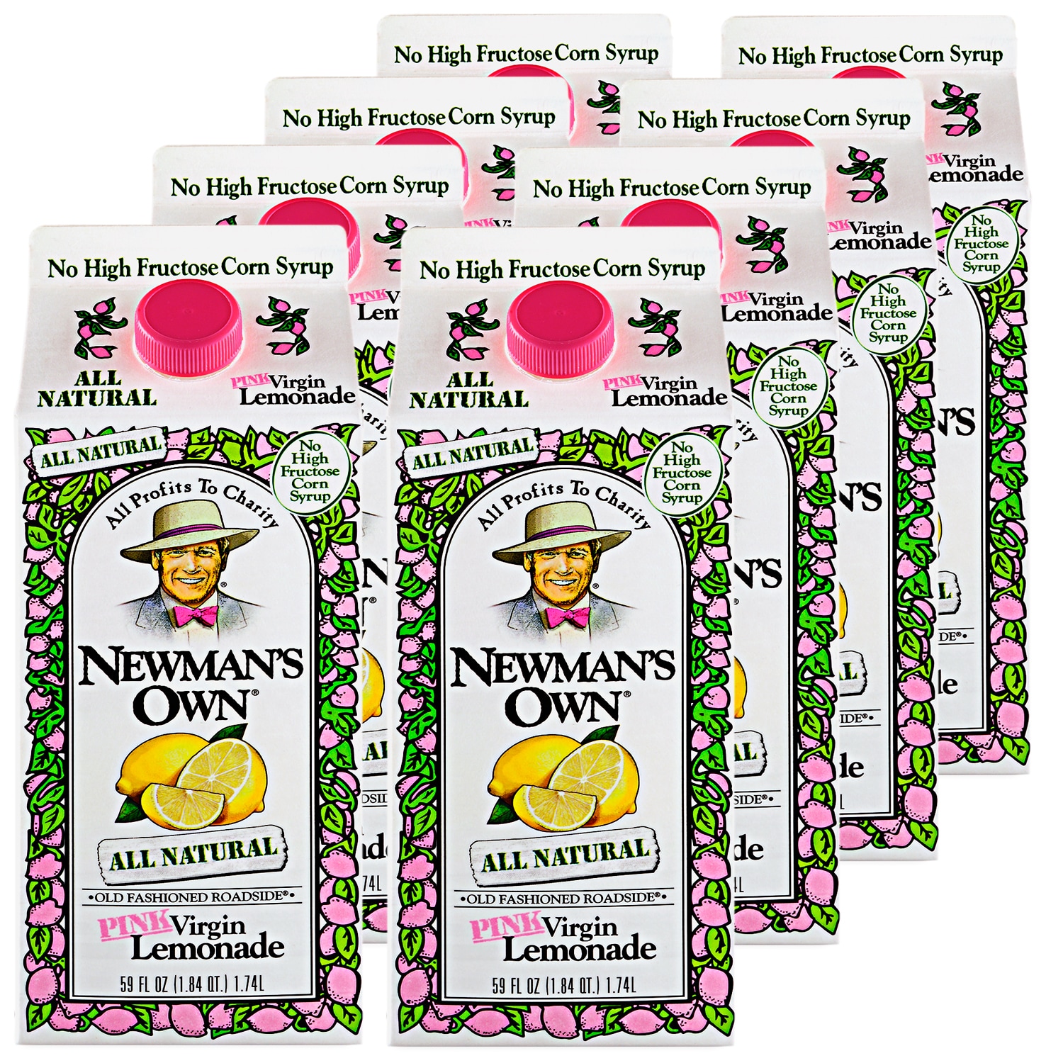 Newman's Own Pink Virgin Lemonade, Cartons
