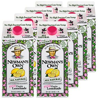 Newman's Own Pink Virgin Lemonade, Cartons