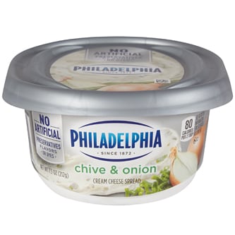 Philadelphia Cream Cheese Spread, Chive & Onion