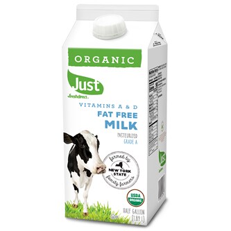 Just FreshDirect Local Organic Fat Free Milk, Carton