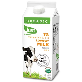 Just FreshDirect Local Organic 1% Lowfat Milk, Carton