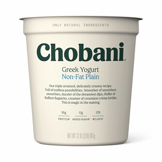 Chobani Non-Fat Greek Yogurt, Original Plain