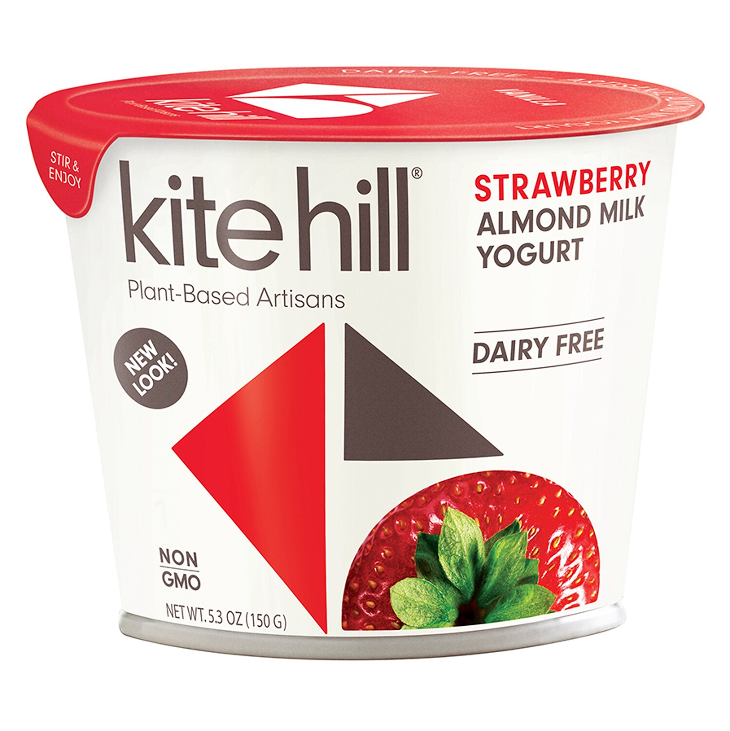 Kite Hill Artisan Almond Milk Yogurt, Strawberry