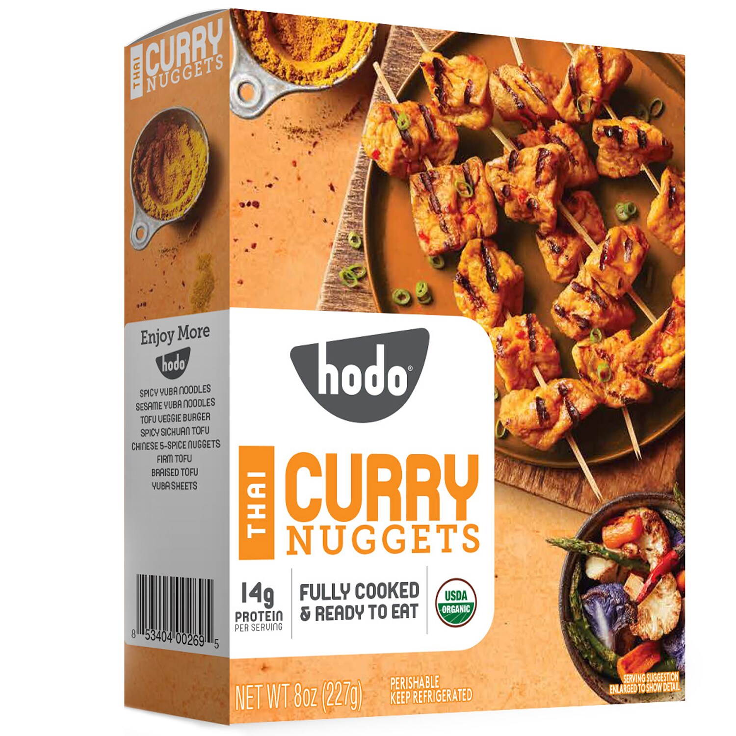 Hodo Foods Organic Tofu Nuggets, Thai Curry