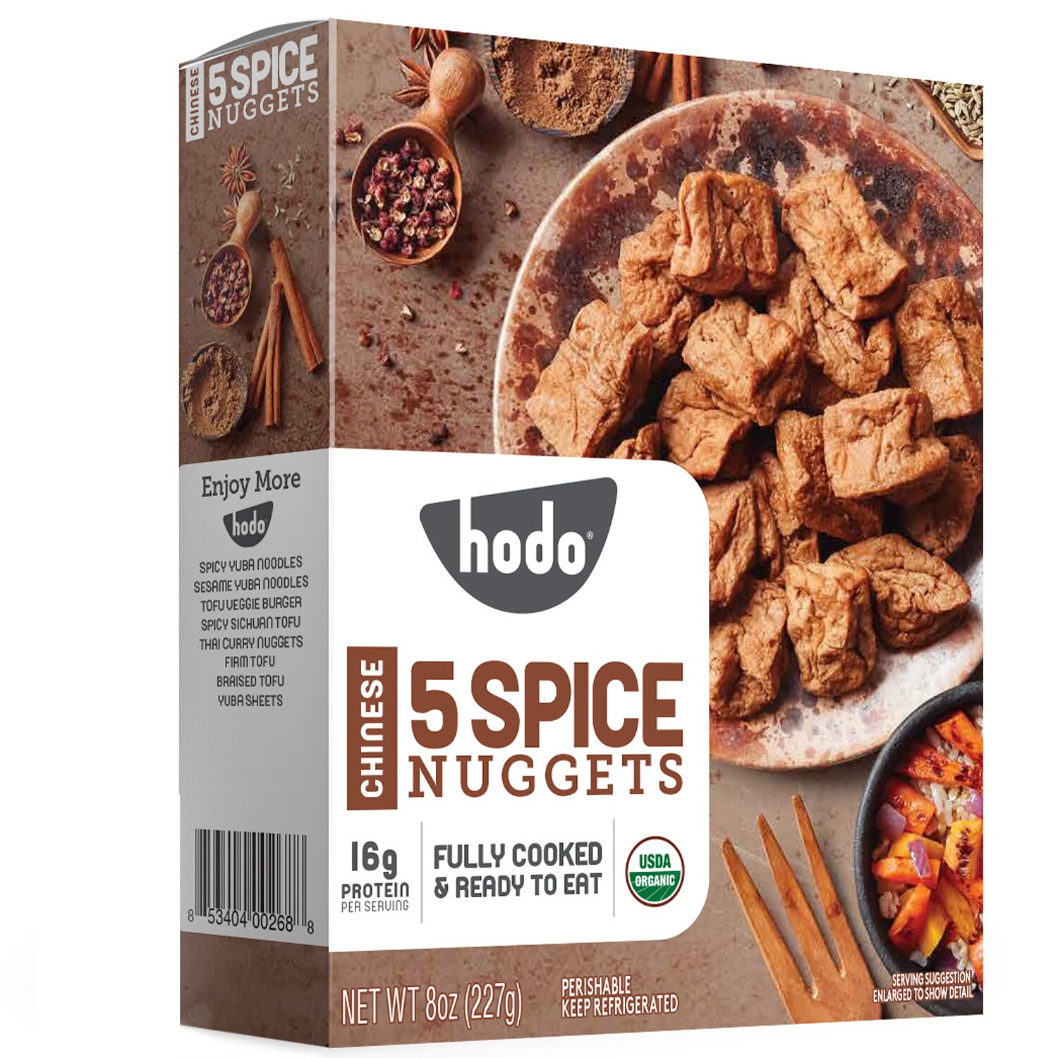 Hodo Foods Organic Tofu Nuggets, Chinese 5 Spice