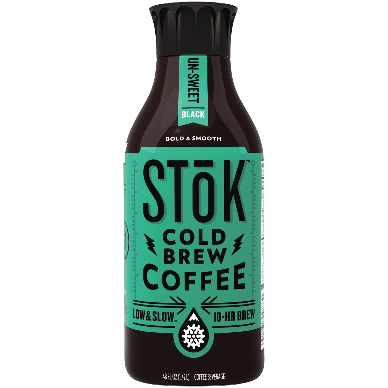 SToK Cold Brew Coffee, Un-Sweet Black, Plastic Bottle