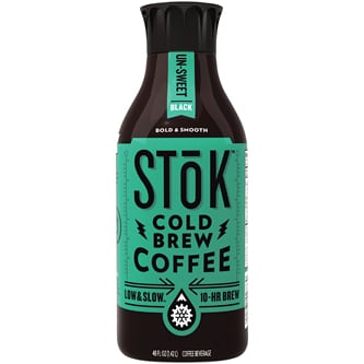 SToK Cold Brew Coffee, Un-Sweet Black, Plastic Bottle
