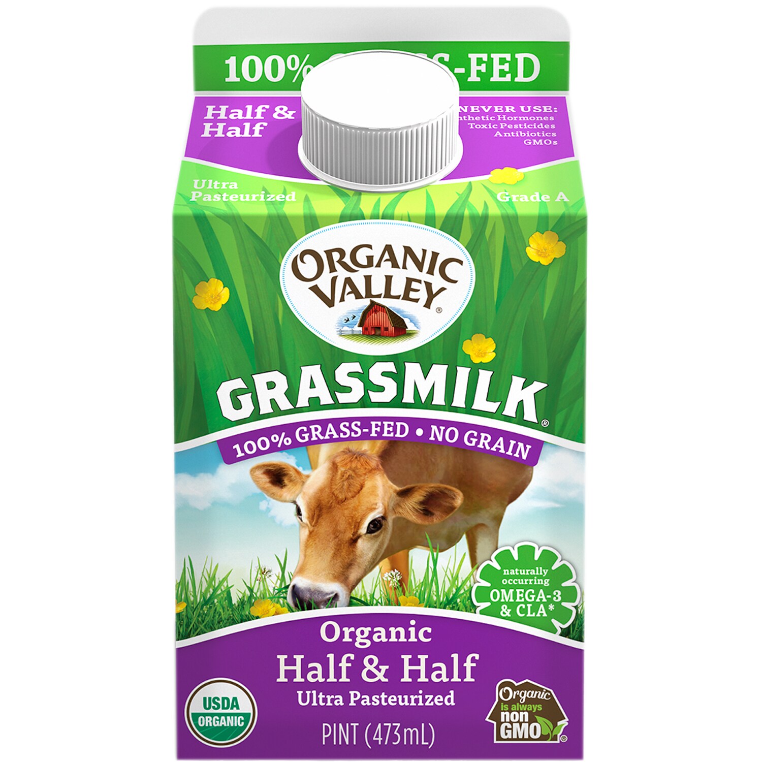 Organic Valley Organic Grassmilk Half & Half, Pint FreshDirect