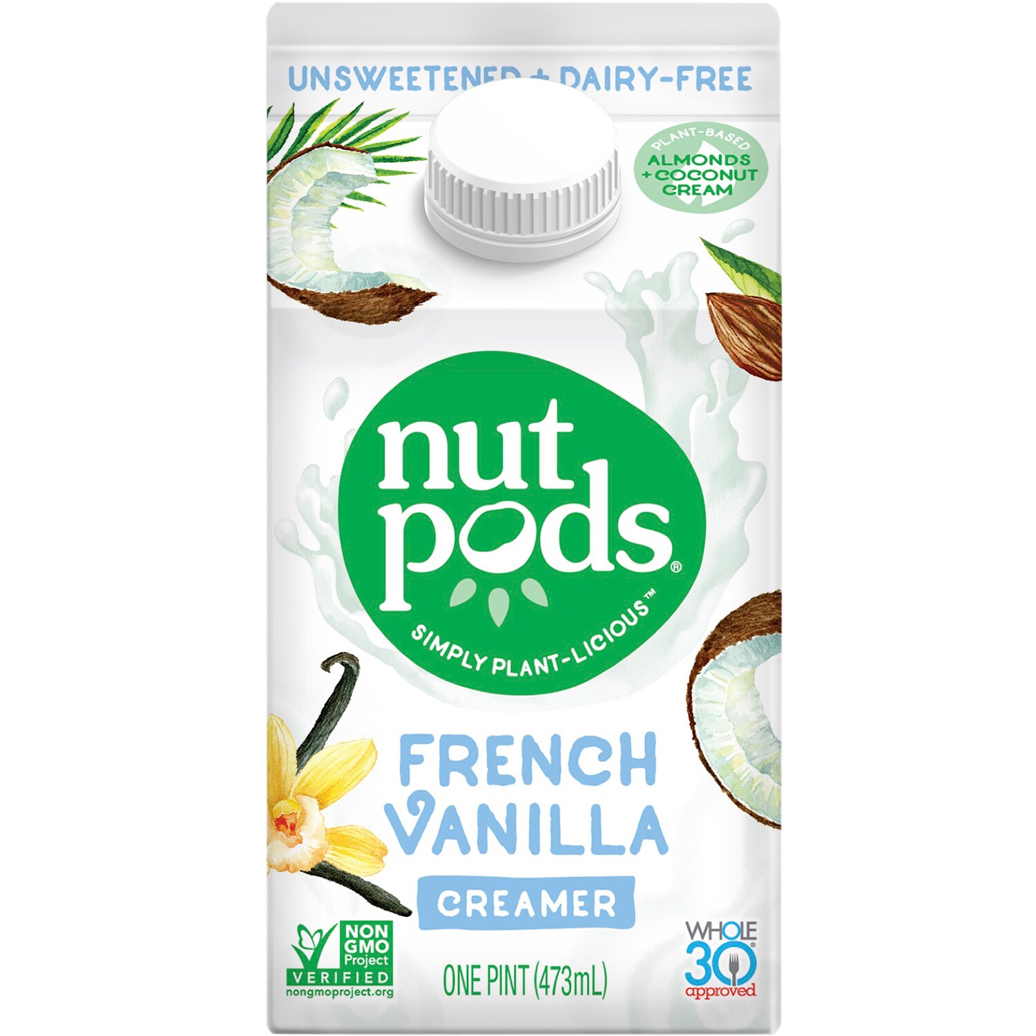 Nutpods Dairy-Free Unsweetened Creamer, French Vanilla