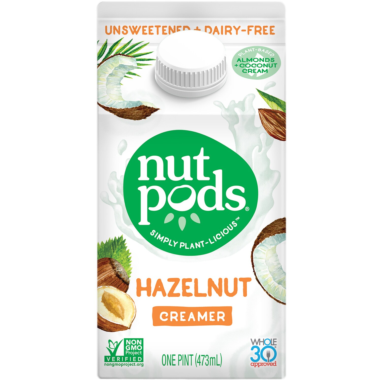 Nutpods Dairy-Free Unsweetened Creamer, Hazelnut