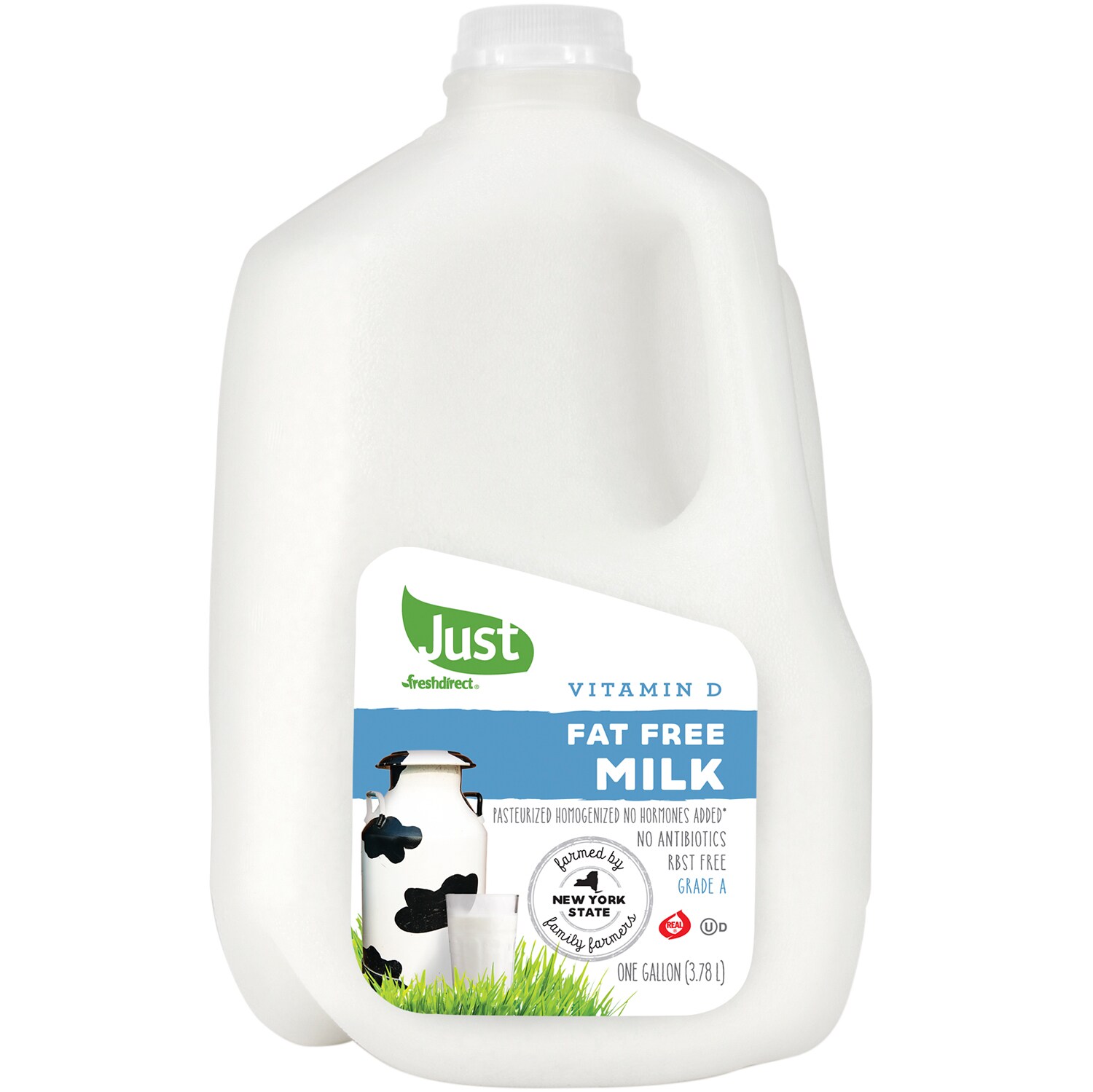 Just FreshDirect Fat Free Milk, Plastic Bottle