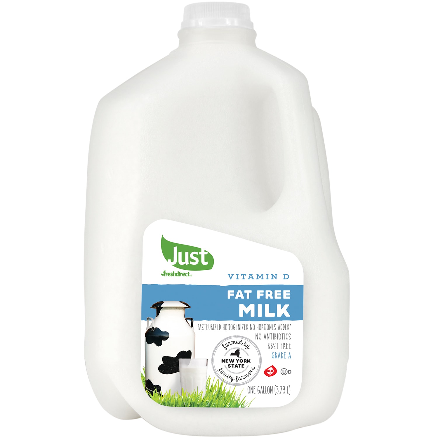 Just FreshDirect Fat Free Milk, Plastic Bottle