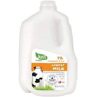 Just FreshDirect 1% Lowfat Milk, Plastic Bottle