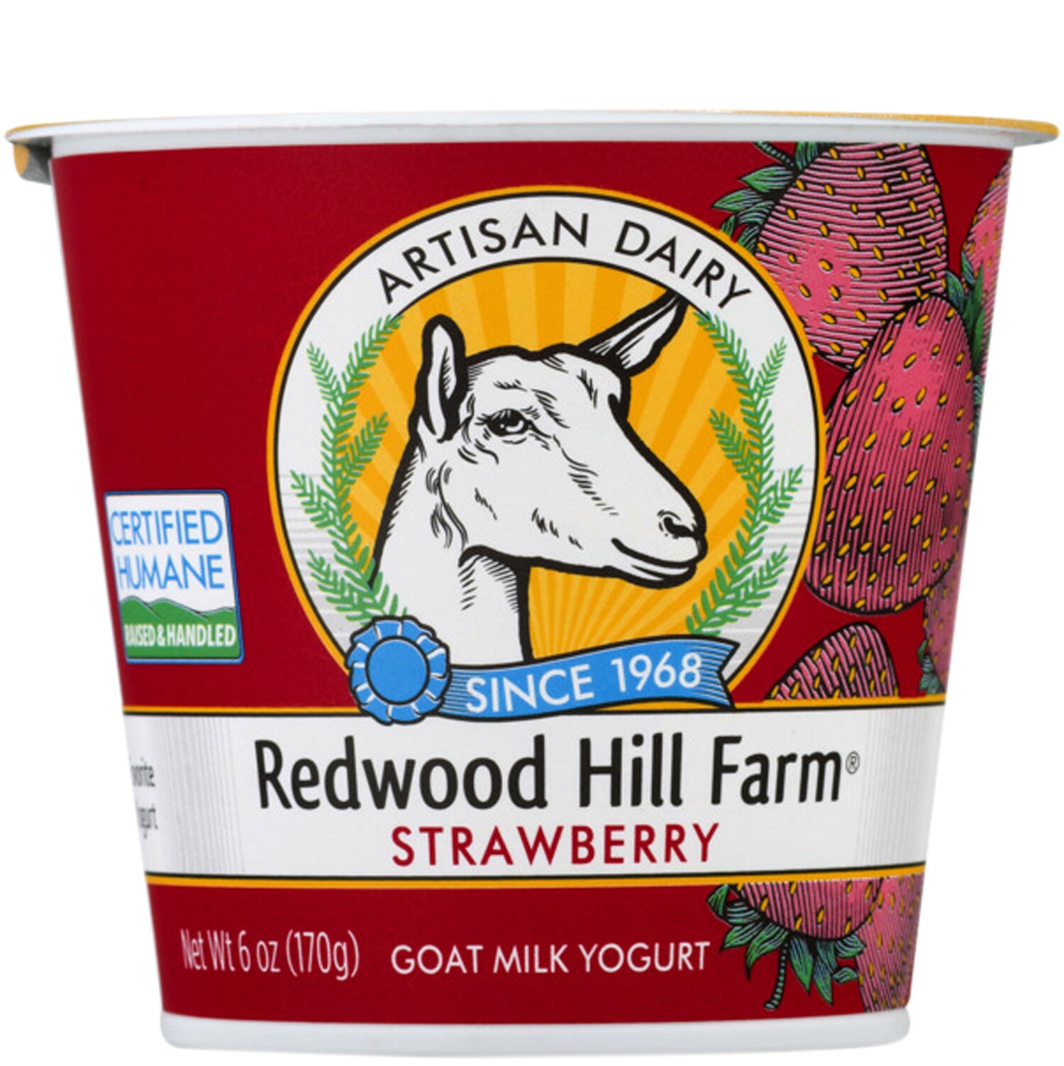 Redwood Hill Farm Goat Milk Yogurt, Strawberry