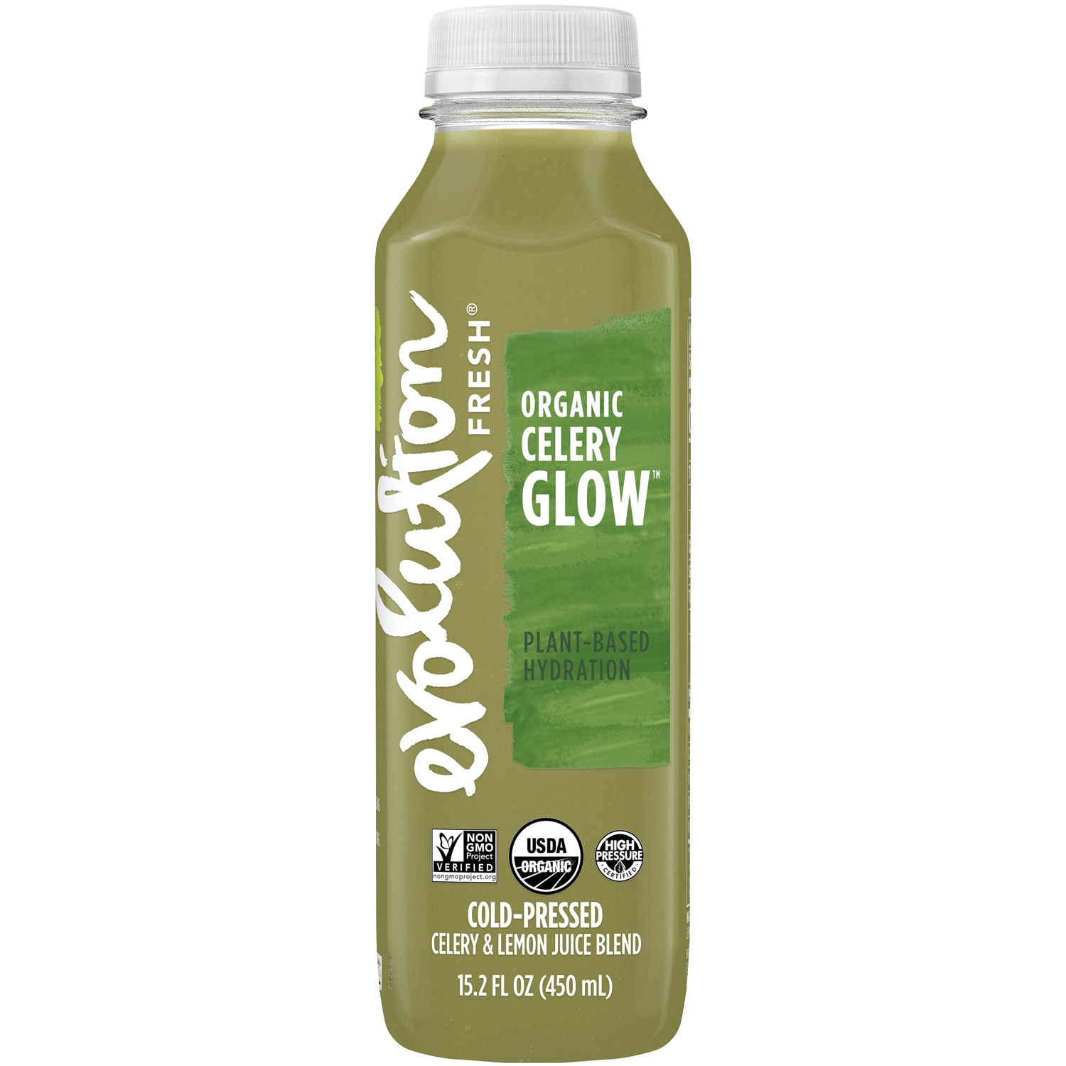Evolution Fresh Cold-Pressed Juice Blend, Organic Celery Glow, Plastic Bottle