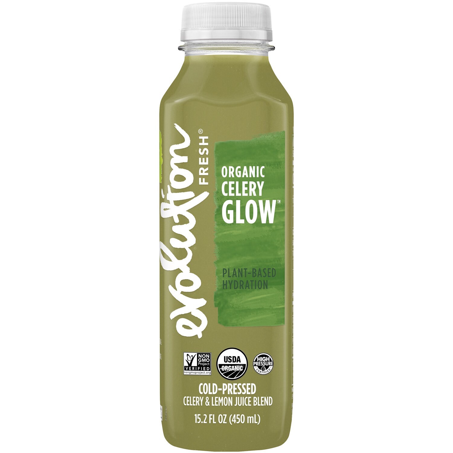 Evolution Fresh Cold-Pressed Juice Blend, Organic Celery Glow, Plastic Bottle