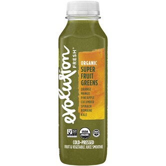 Evolution Fresh Cold-Pressed Juice Smoothie, Organic Super Fruit Greens, Plastic Bottle