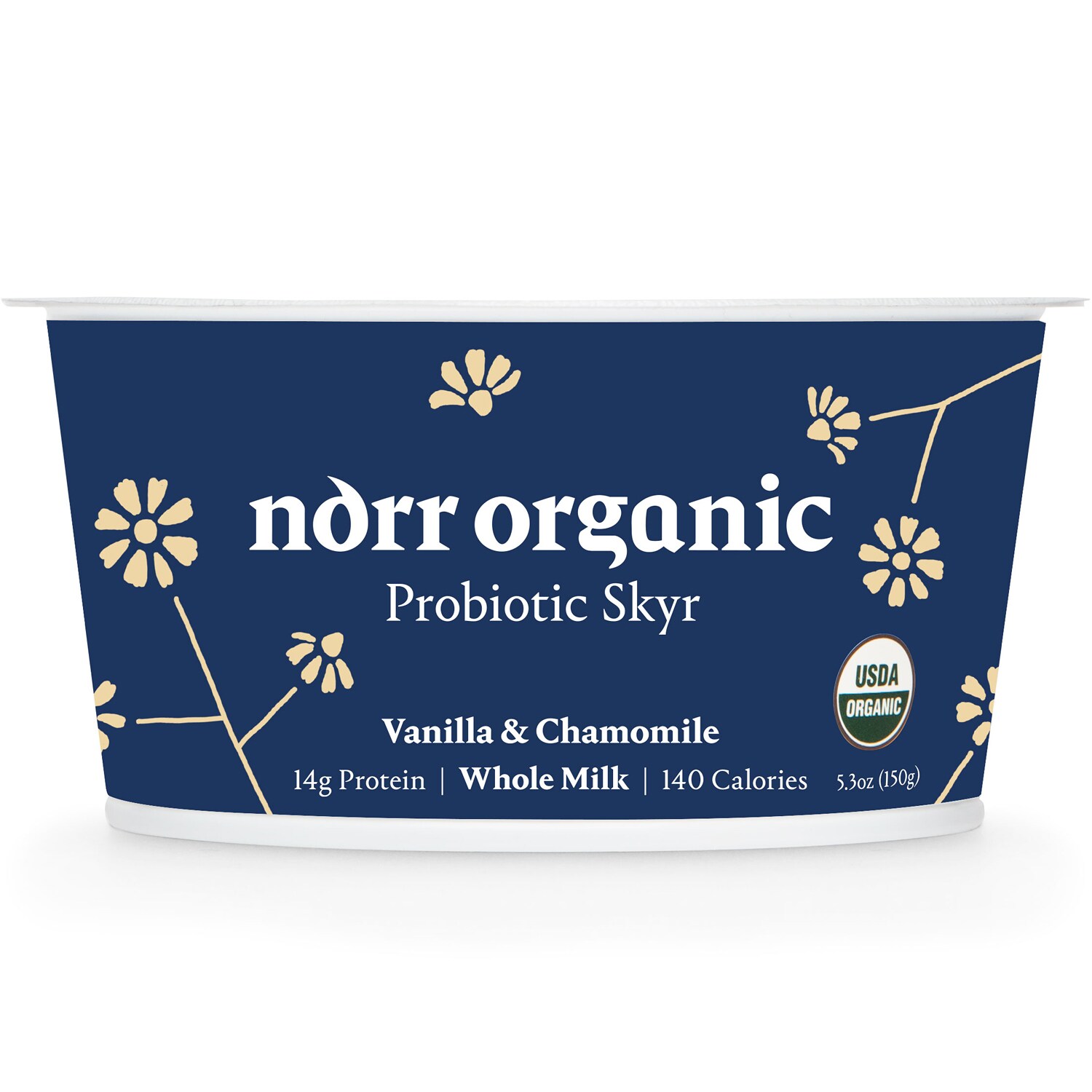 Norr Organic Probiotic Whole Milk Skyr, Vanilla & Chamomile