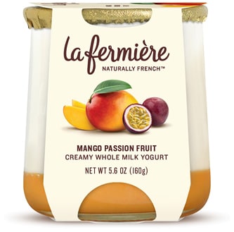 La Fermière Creamy Whole Milk Yogurt, Mango Passion Fruit