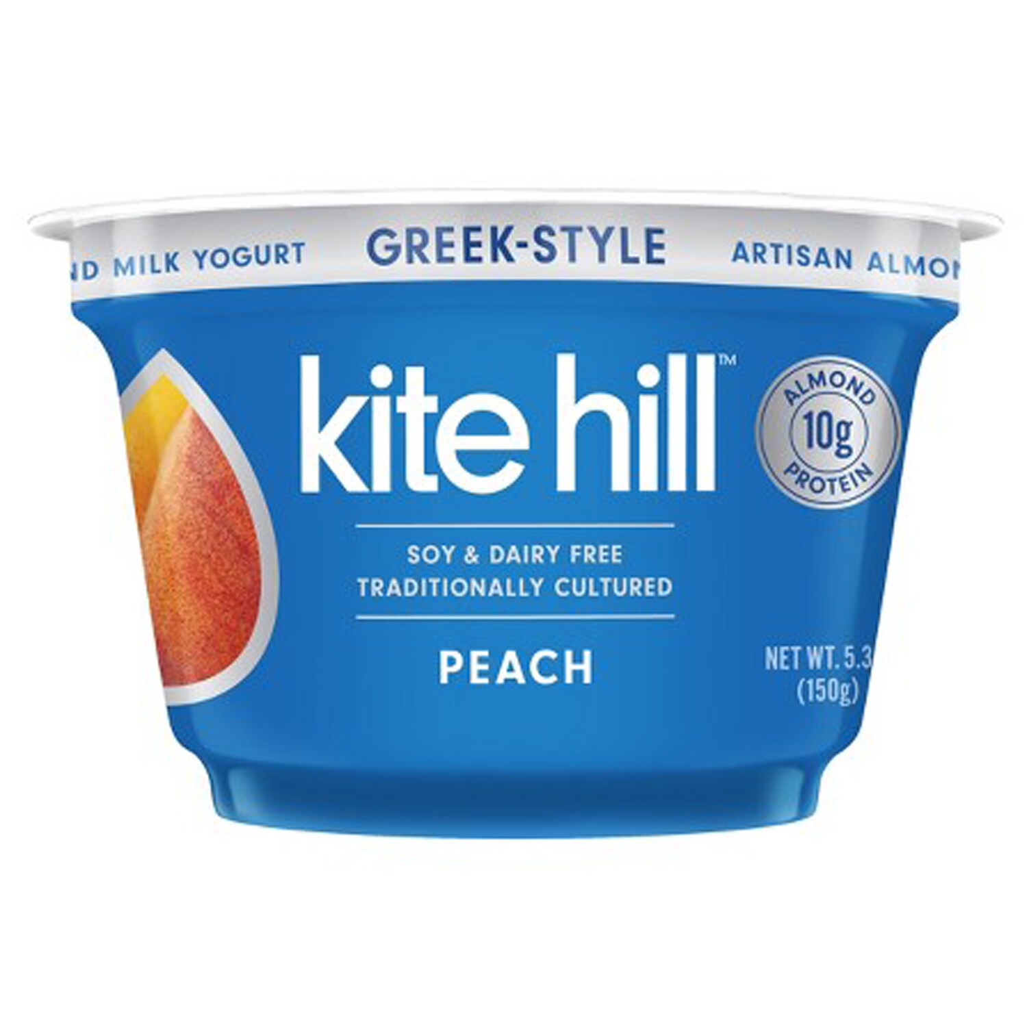 Kite Hill Greek-Style Artisan Almond Milk Yogurt, Peach